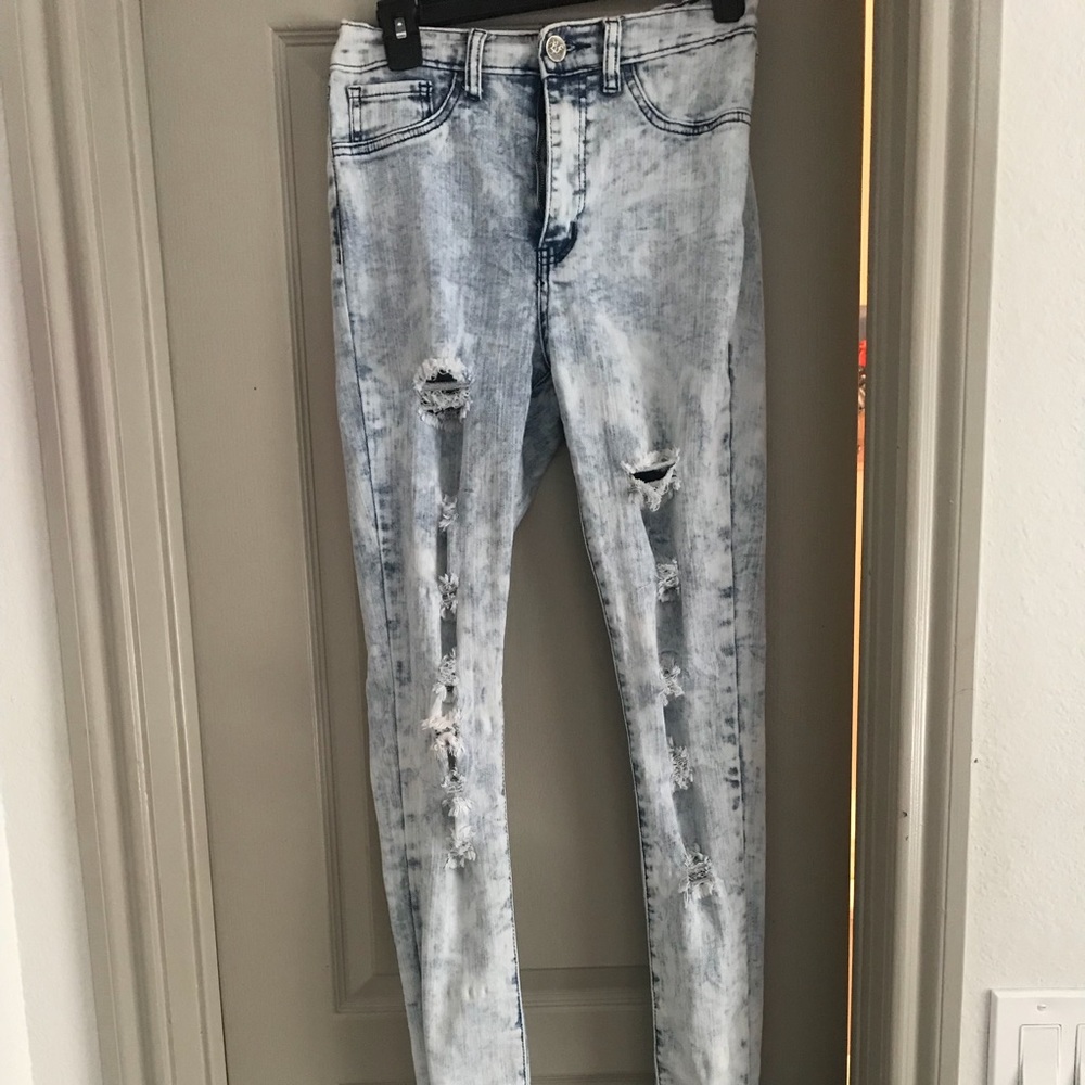 Blue faith high waisted jeans
